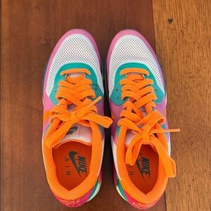 Nike Orange and Pink Sneakers